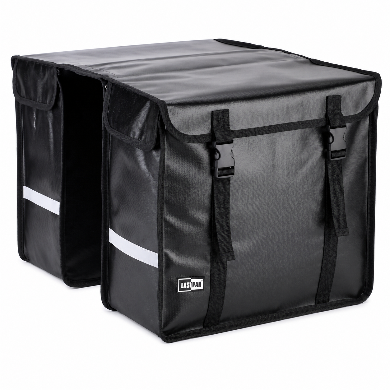 Lastpak Bisonyl - Dubbele Fietstas - 46 l - Zwart