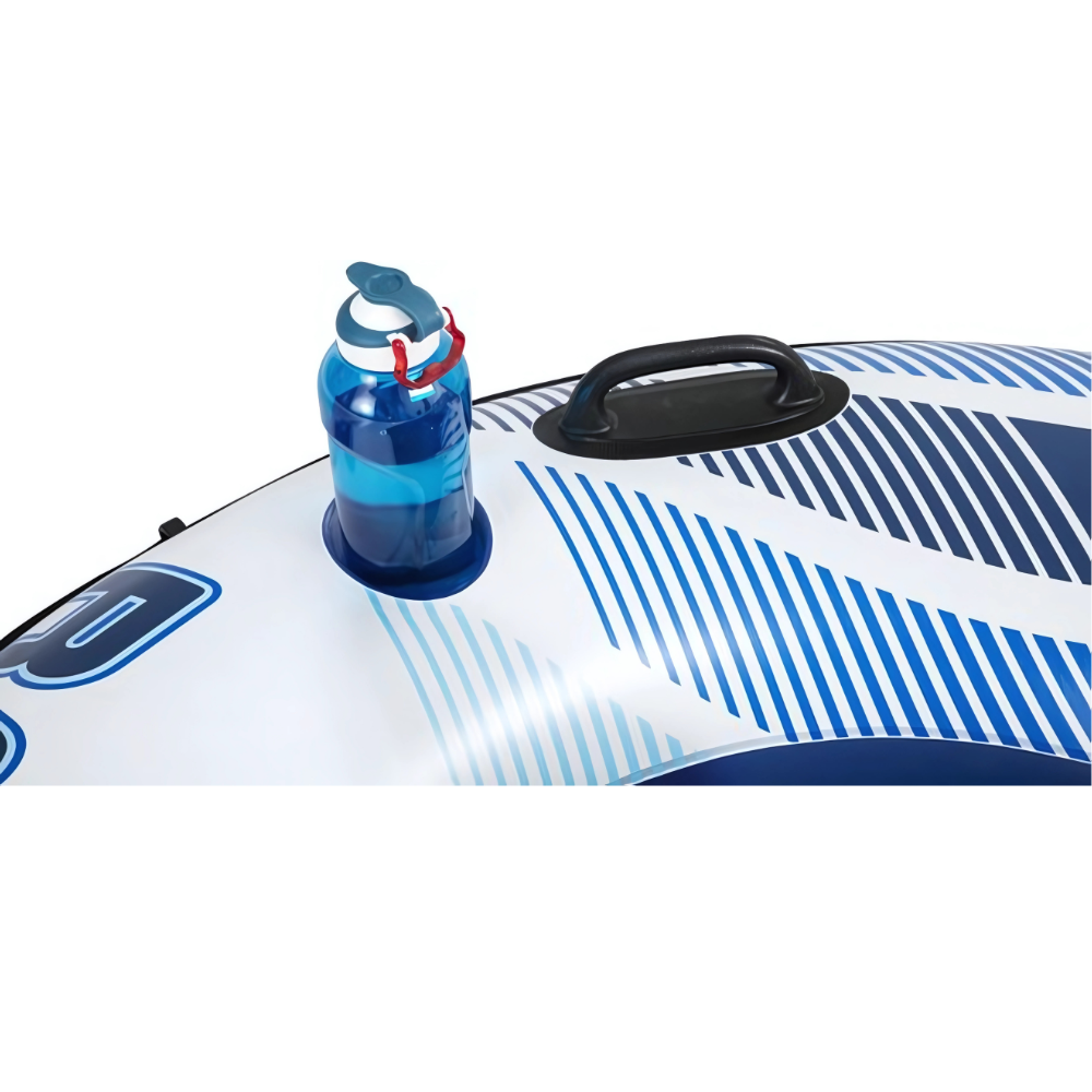 Bestway Zwemband - met Bekerhouders - Rugsteun - Optrektouw - Wit/ Blauw