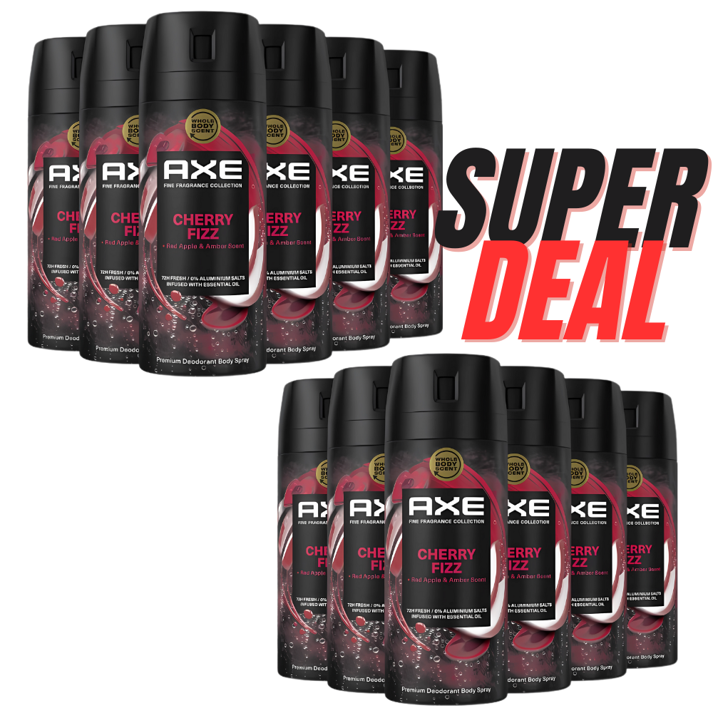 Axe Fine Fragrance Collection – 12 Stuks Mini Cherry Fizz Premium Deodorant Bodyspray