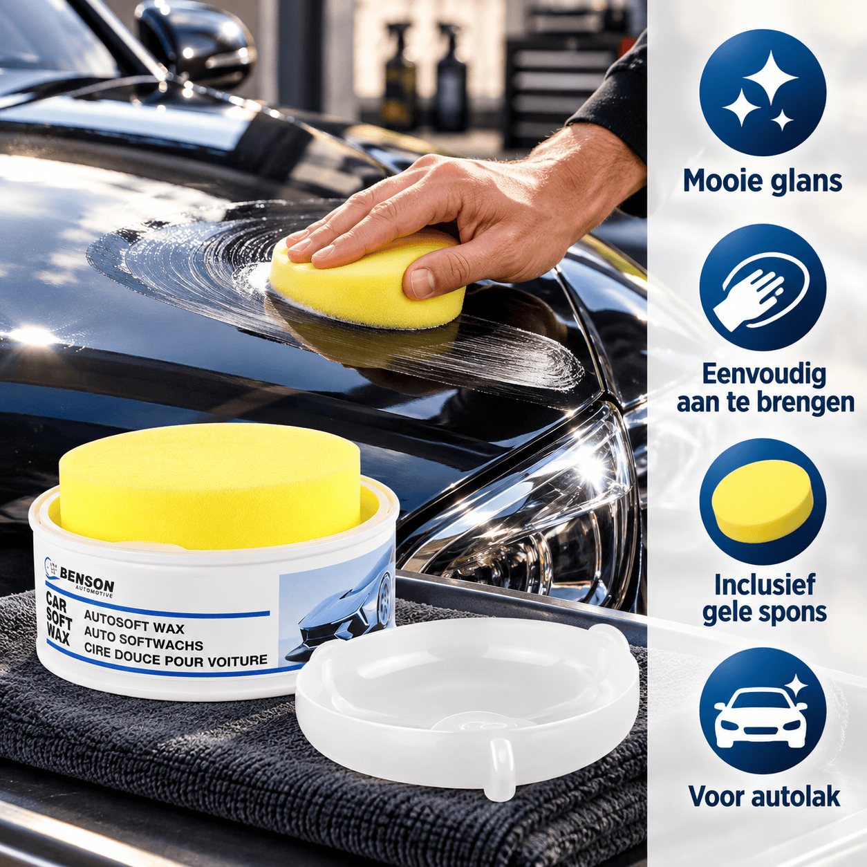 Auto Soft Wax 180 g – Autowax met Aanbrengspons