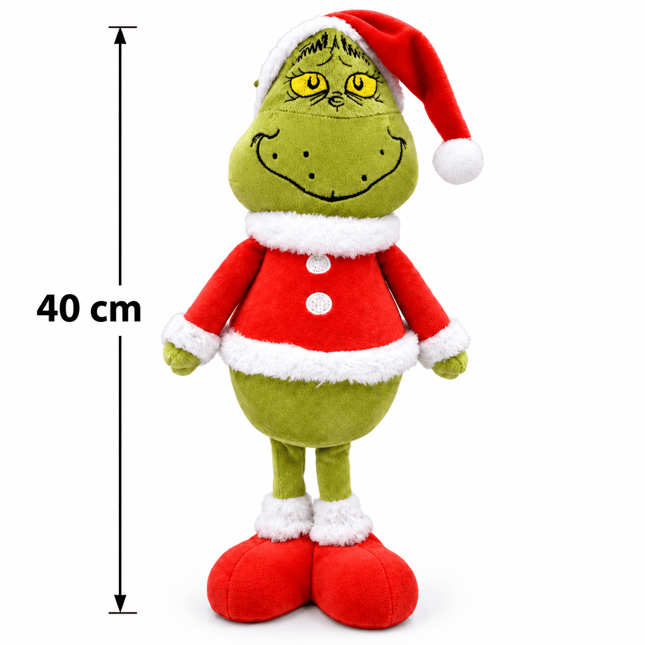 Grinch Kerstfiguur in Kerstmanpak – Staand, 40 cm
