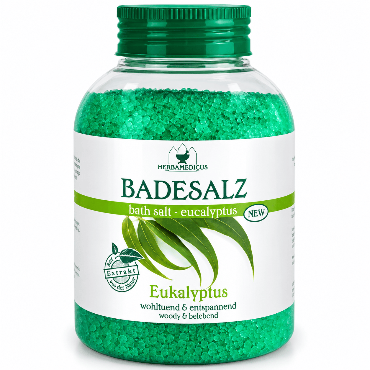 Herbamedicus Eucalyptus Badzout 575 g – Ontspannend Kruidenbad