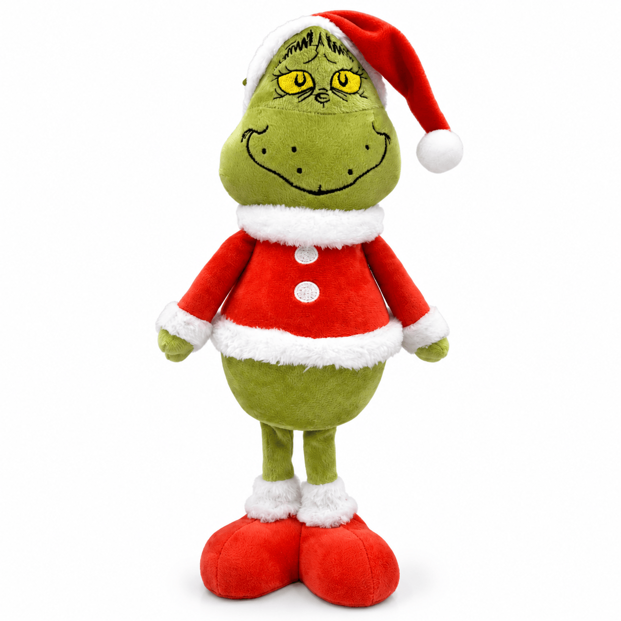 Grinch Kerstfiguur in Kerstmanpak – Staand, 40 cm
