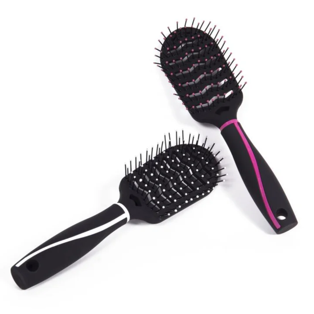 Haarborstel - Haarverzorging - Wijde borstel - Zwart