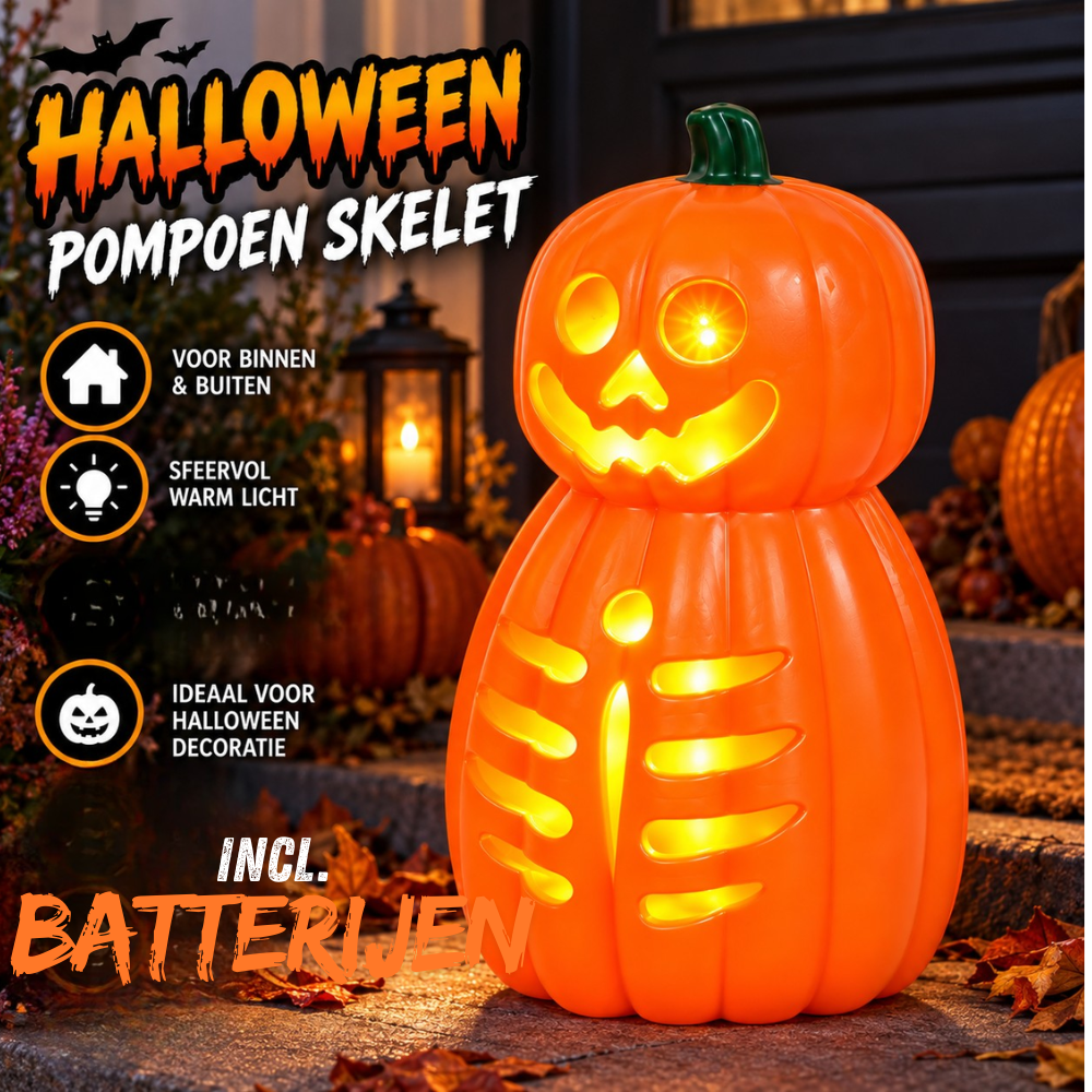 Halloween LED-decoratie Oranje – Inclusief Batterijen | Sfeerverlichting