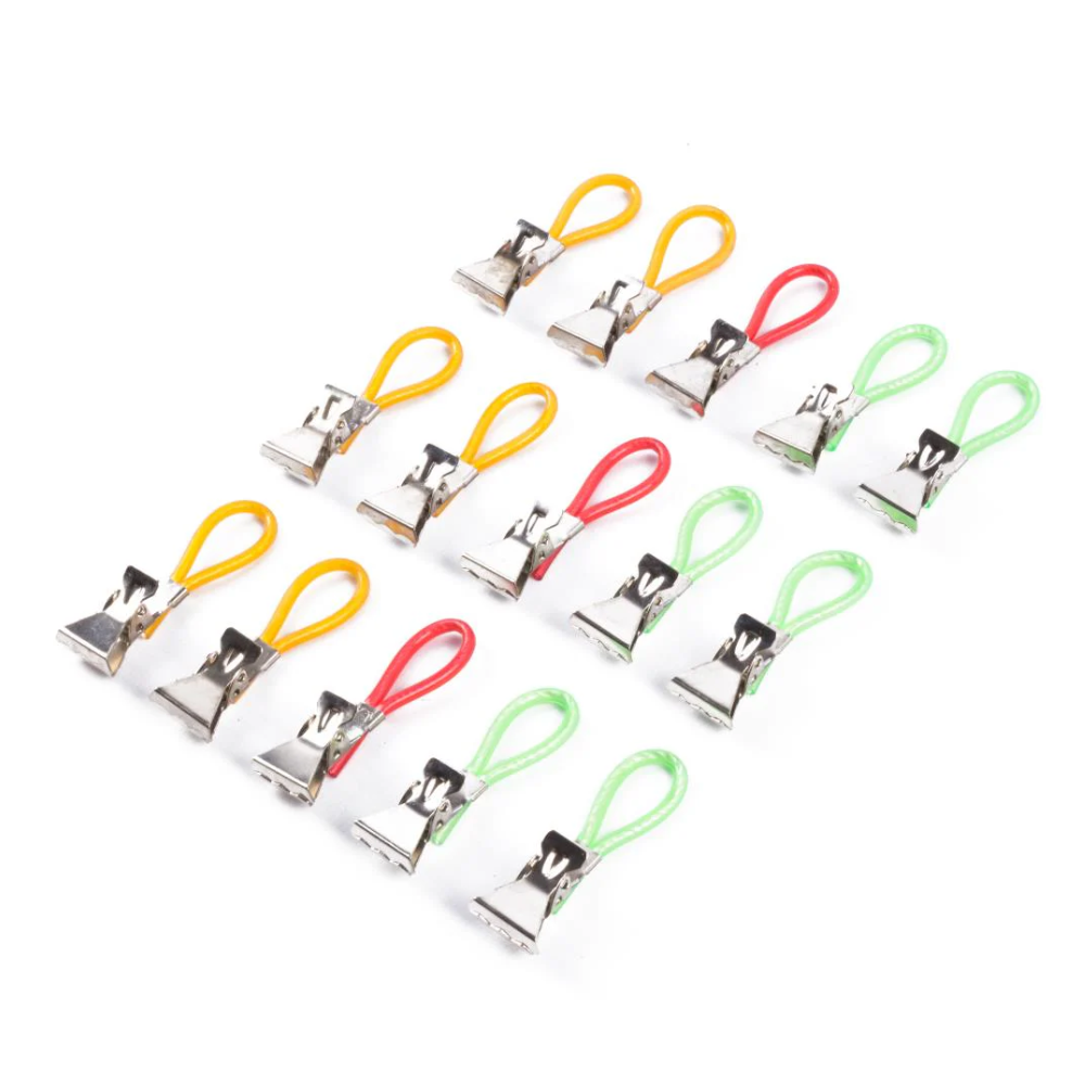 Handdoekhaakjes - ophanghaakjes - handdoekklemmetjes - houders - Klemmetjes - Theedoek - ophang - 15 STUKS