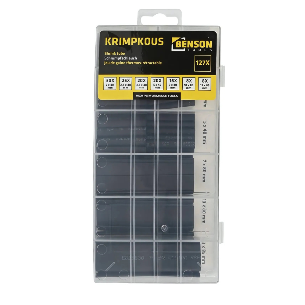 Krimpkous set zwart 127 DLG