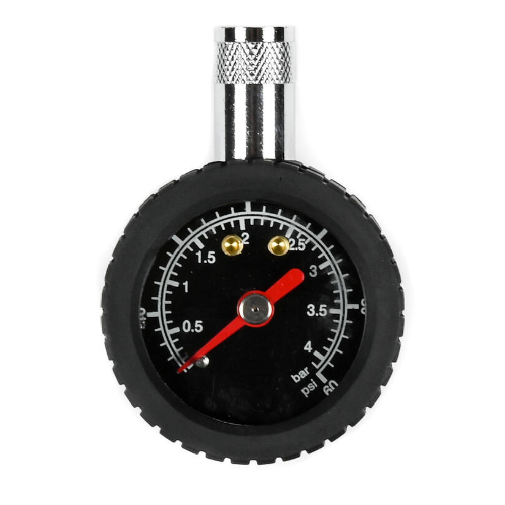 Bandenspanningsmeter Rubber Grip - 0 tot 4 bar  0 tot 60 Psi
