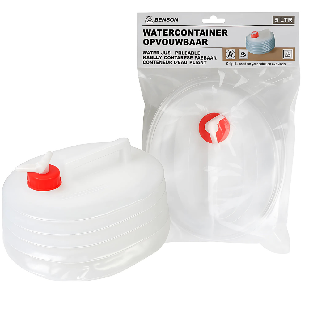 Opvouwbare jerrycans - watertank camping - watercontainer met kraan - 5 Liter