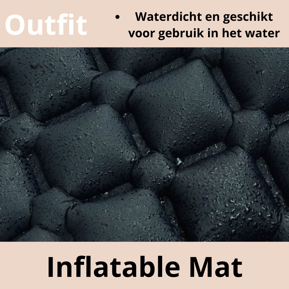 Campingmat met kussen - Slaapmat - 185x57x10 - Snel opblaasbaar - Opblaas matras