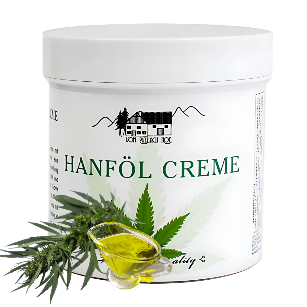 Hennep Creme 250 ml Pullach Hof Hennepoliecrème Huidcrème Huidverzorging Droge Huidverzorging