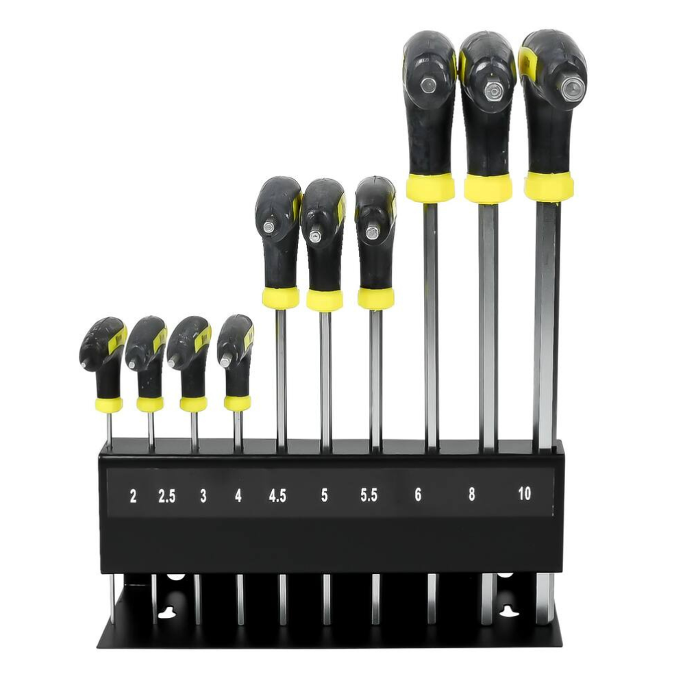 Benson Inbus T-sleutelset – 10-delig