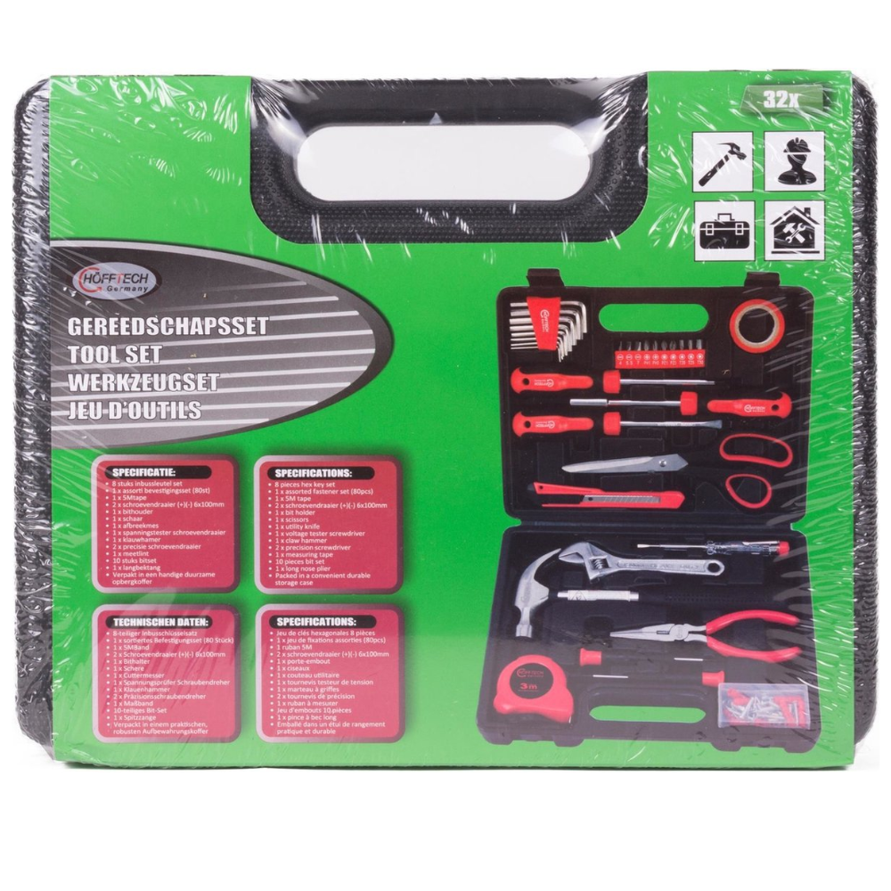 Hofftech Gereedschapskist  - 32 Delig