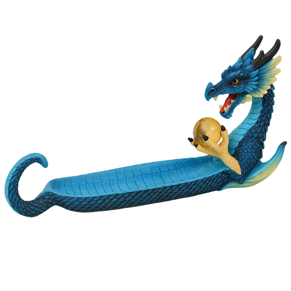 Wierookhouder Draak Blauw