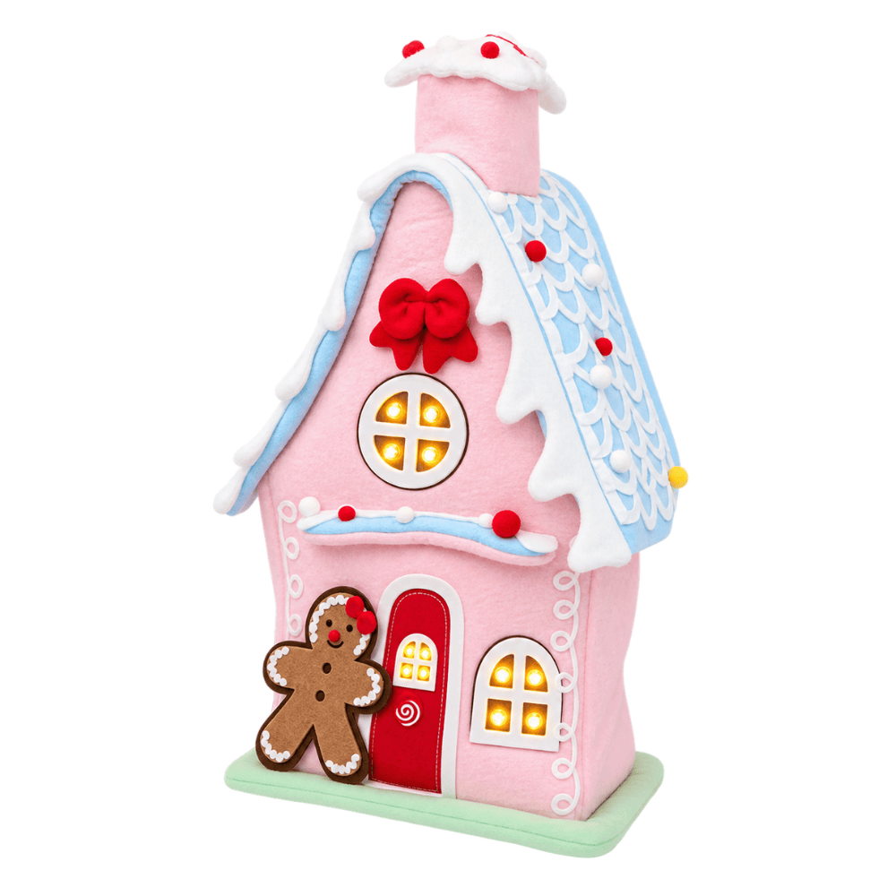 Opvouwbaar Kersthuis met LED Verlichting – Timer 6/18 uur | Op Batterijen | Kerstdecoratie