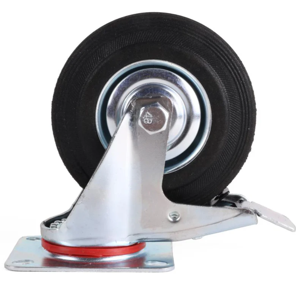 Zwenkwiel + rem 125 mm