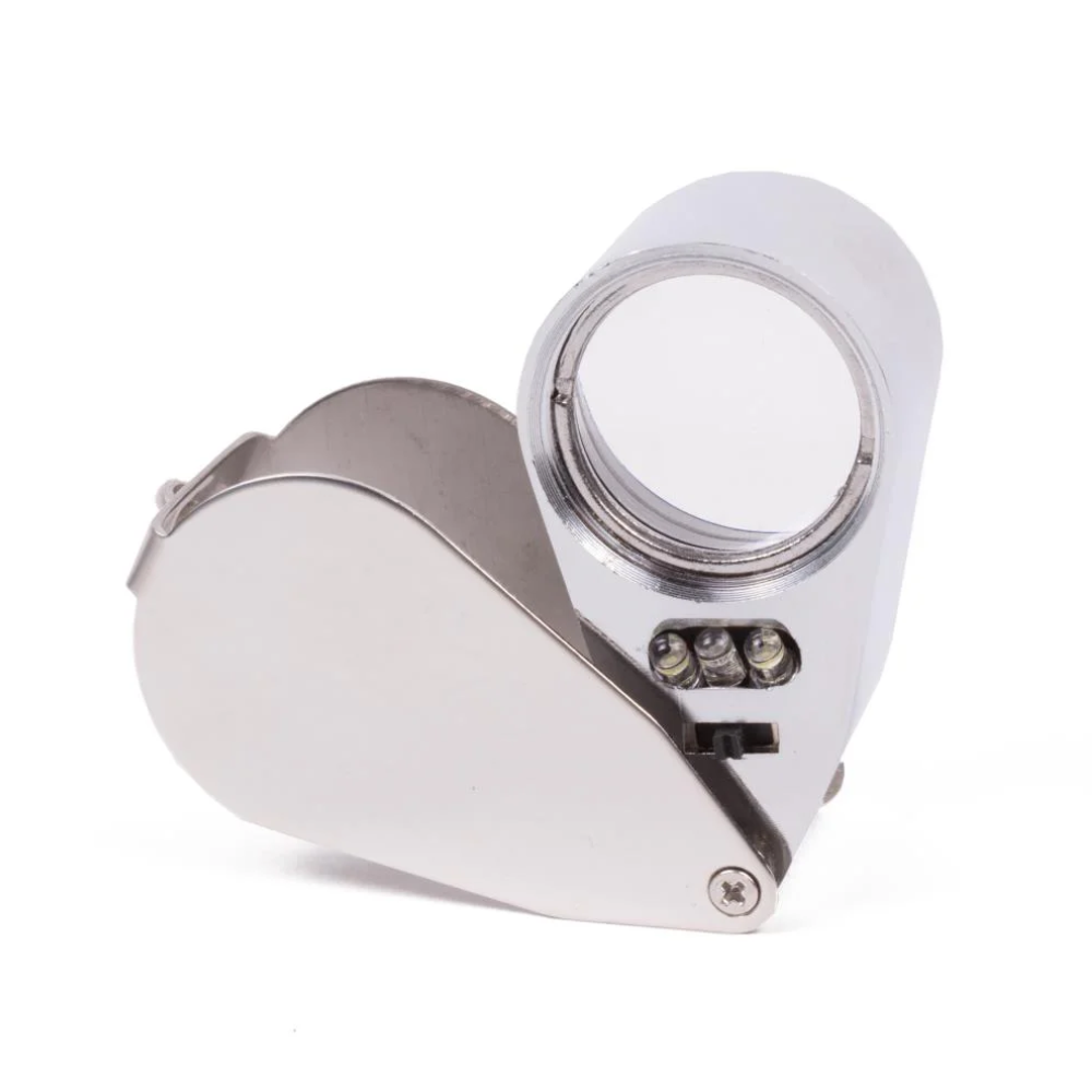 Loupe LED 40x diamantair met doosje