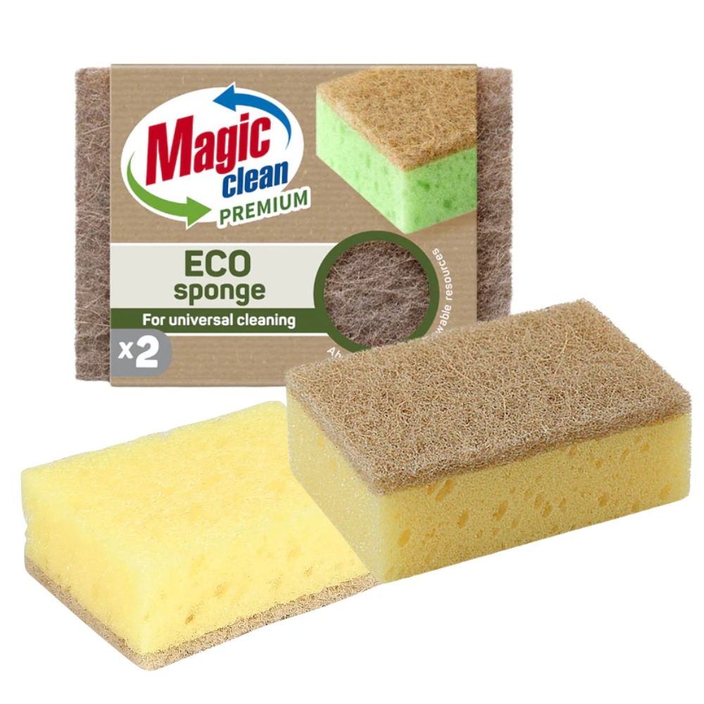 Magic Clean Premium Schuurspons Eco 2 dlg