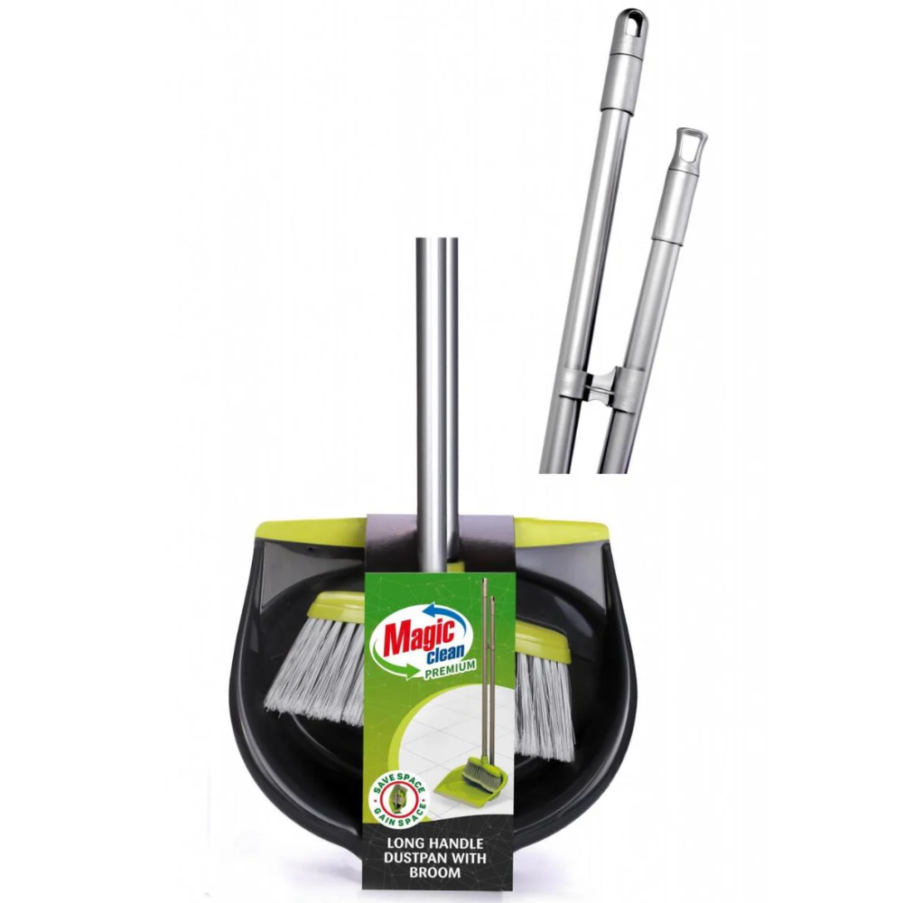 Magic Clean Premium Stoffer en blik op steel