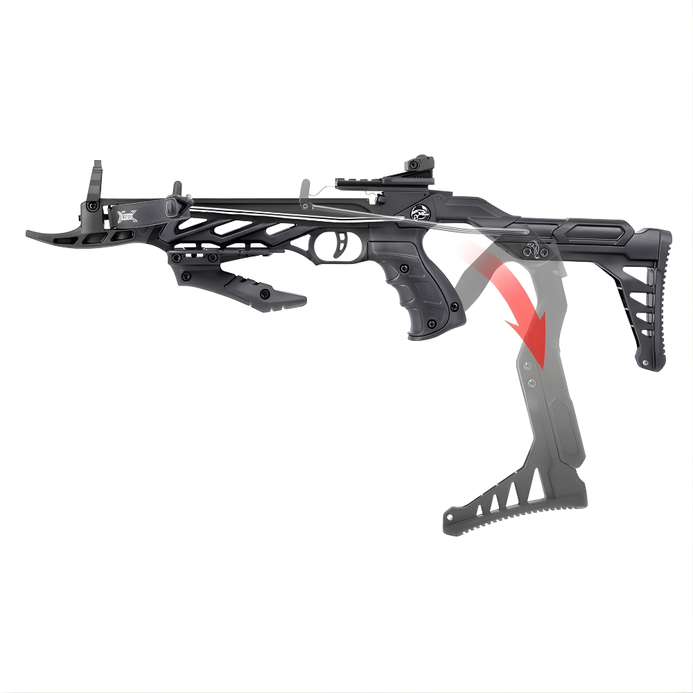 Man Kung  Alligator Recurve Pistoolkruisboog – Zwart - 80 LBS / 185 FPS