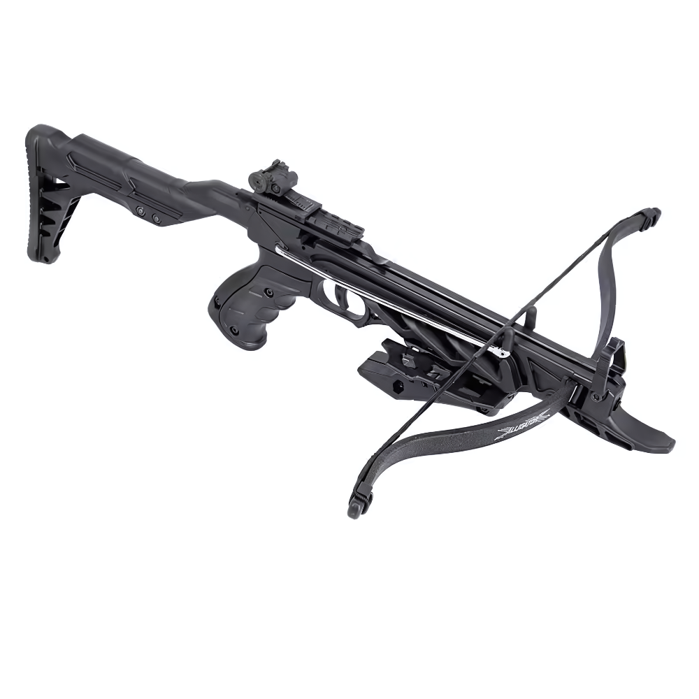 Man Kung  Alligator Recurve Pistoolkruisboog – Zwart - 80 LBS / 185 FPS