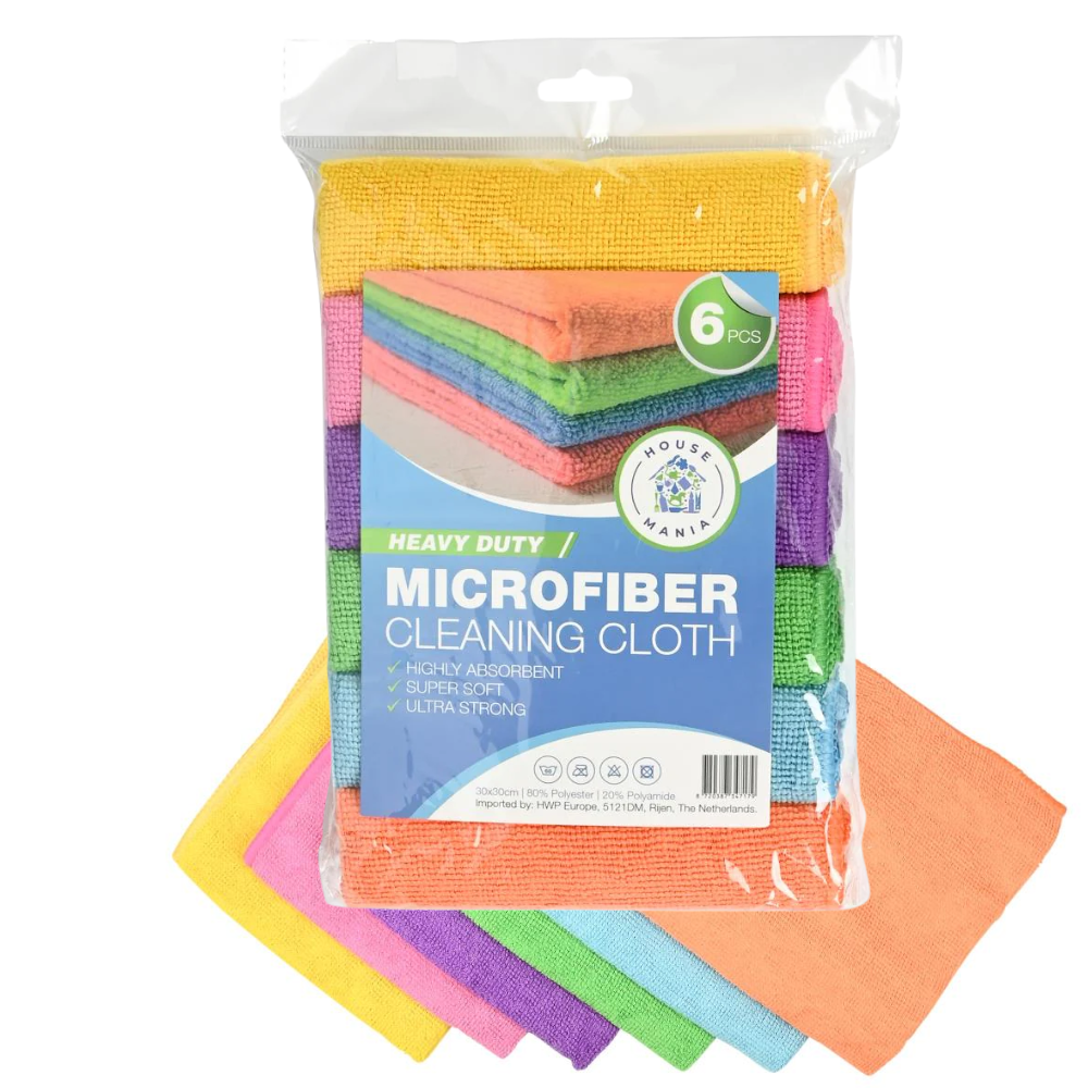 Microvezeldoeken 30 x 30 cm 6 dlg