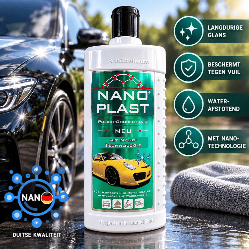 Nano Plast Car Polish 500 ml – Krasvrije Autolak, Diepe Glans & Waterafstotend | Auto, Boot, Brommer