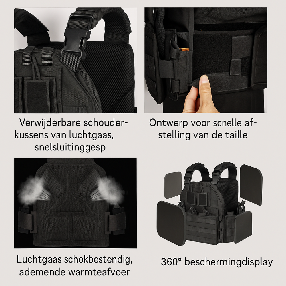 Outdoor taktisch vest - Modulair Molle-vest Met Snelsluiting Voor Heren