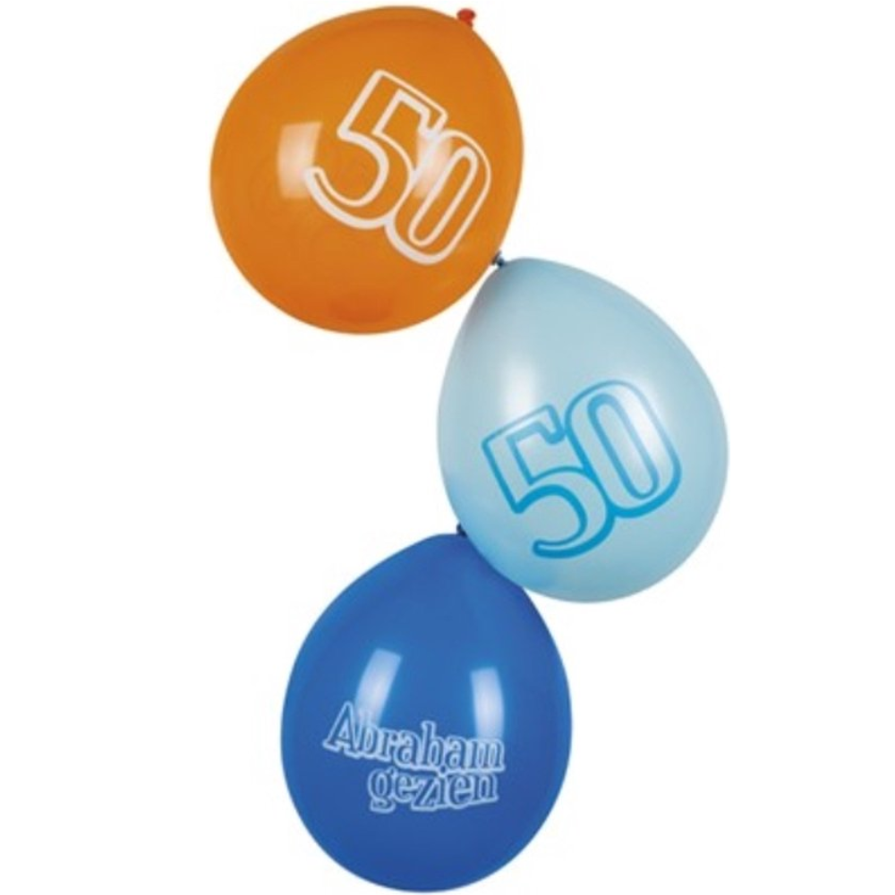 Ballonnen Set 6 stuks - Abraham gezien (25cm)