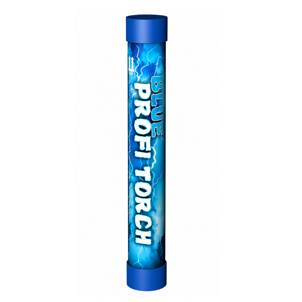 Blauw- Profi Torch Stadionfakkel – 60 Sec | Felle Vlam & Dikke Rook | CE-gecertificeerd