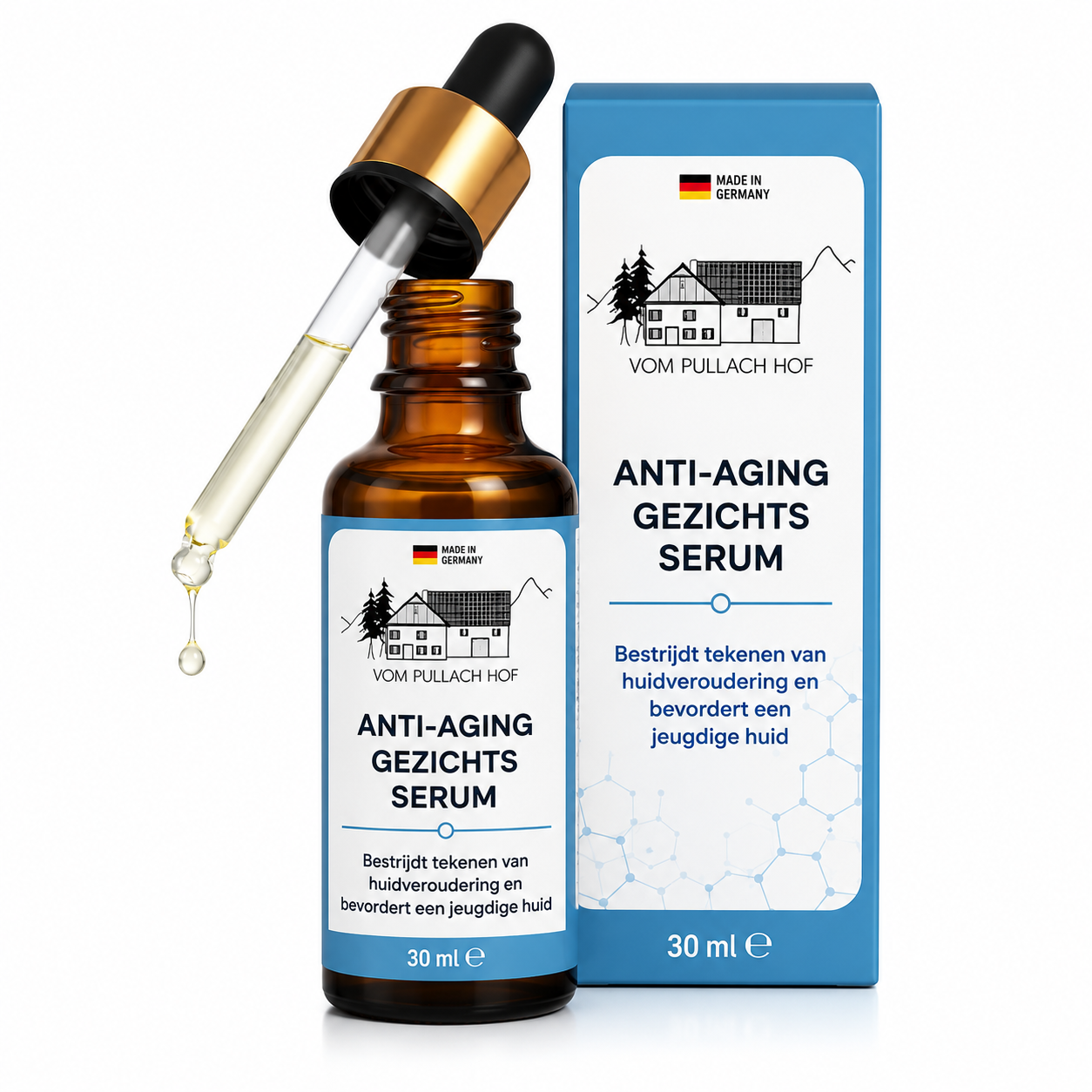 Pullach Hof Anti-Aging Serum 30ml – Intensief Gezichtsserum voor Stevige & Stralende Huid