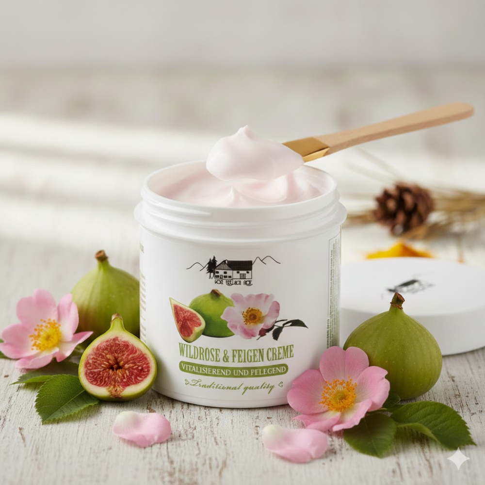 Crème van wilde rozen en vijgen van het Pullach Hof