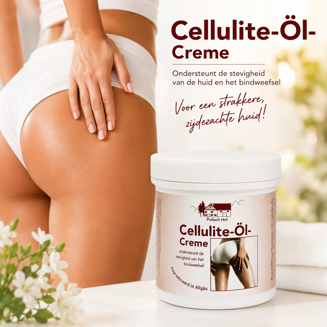 Cellulitis Crème Pullach Hof 250ml – Anti-Cellulitis met Tea Tree & Aloë Vera