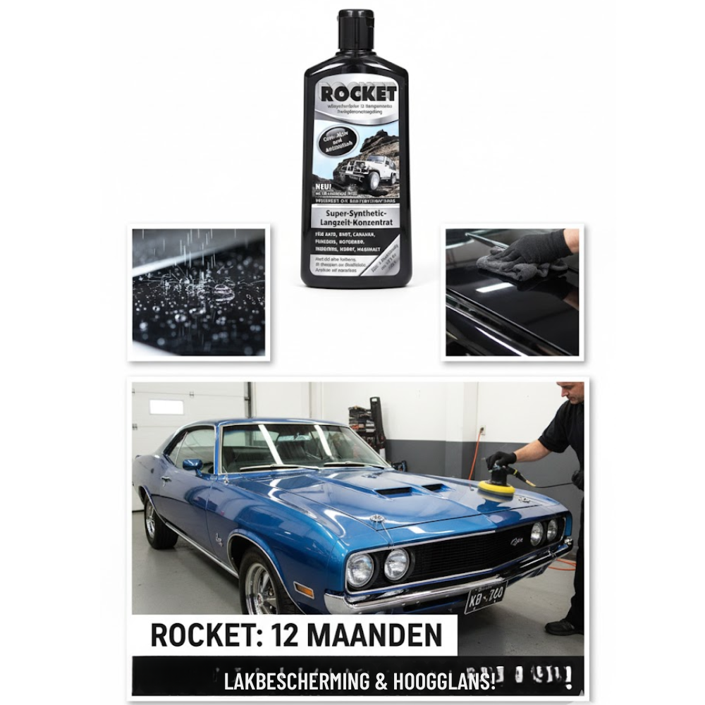 Rocket Super Synthetisch Autopolish Concentraat - 12 Maanden Lakverzegeling & Lakherstel - 500ml
