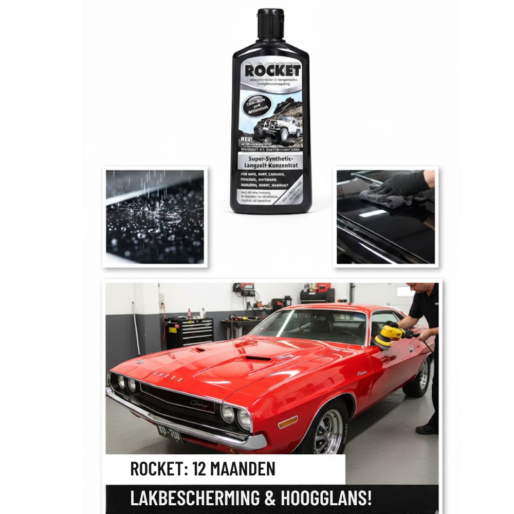 Rocket Super Synthetisch Autopolish Concentraat - 12 Maanden Lakverzegeling & Lakherstel - 500ml