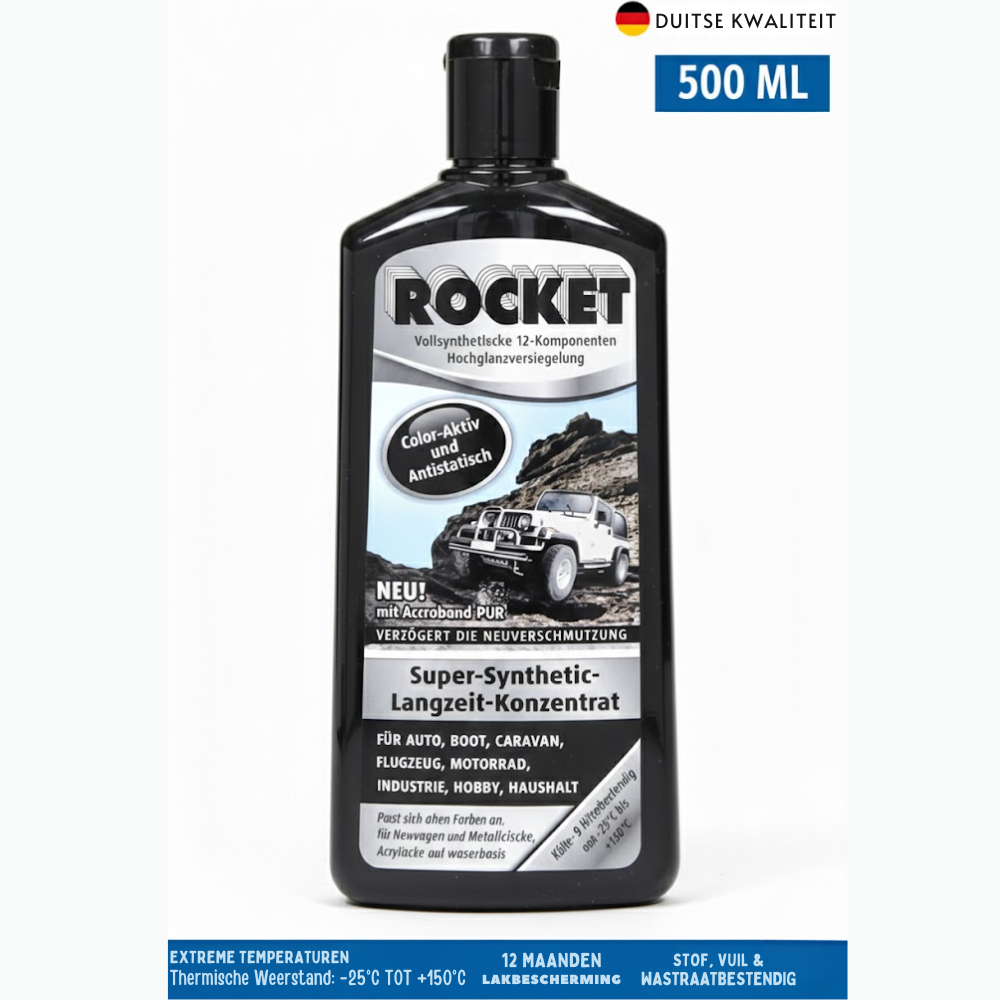 Rocket Super Synthetisch Autopolish Concentraat - 12 Maanden Lakverzegeling & Lakherstel - 500ml