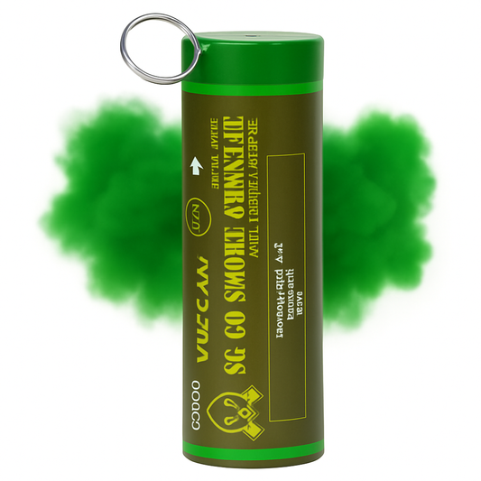 Rookfakkel Groen - Noodsignaal - SG-60 - Groen - Vulcan  60-90 seconden