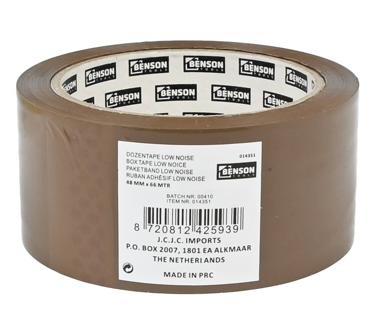 Dozentape bruin low noise 66 mtr x 48 mm