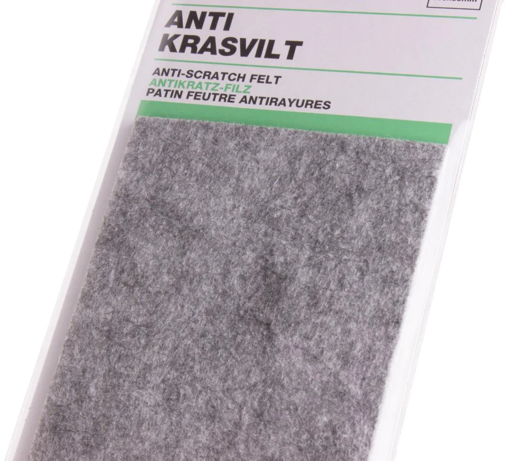 Benson Anti-krasvilt – Zelfklevend – Op maat te knippen – 90x200 mm – Grijs