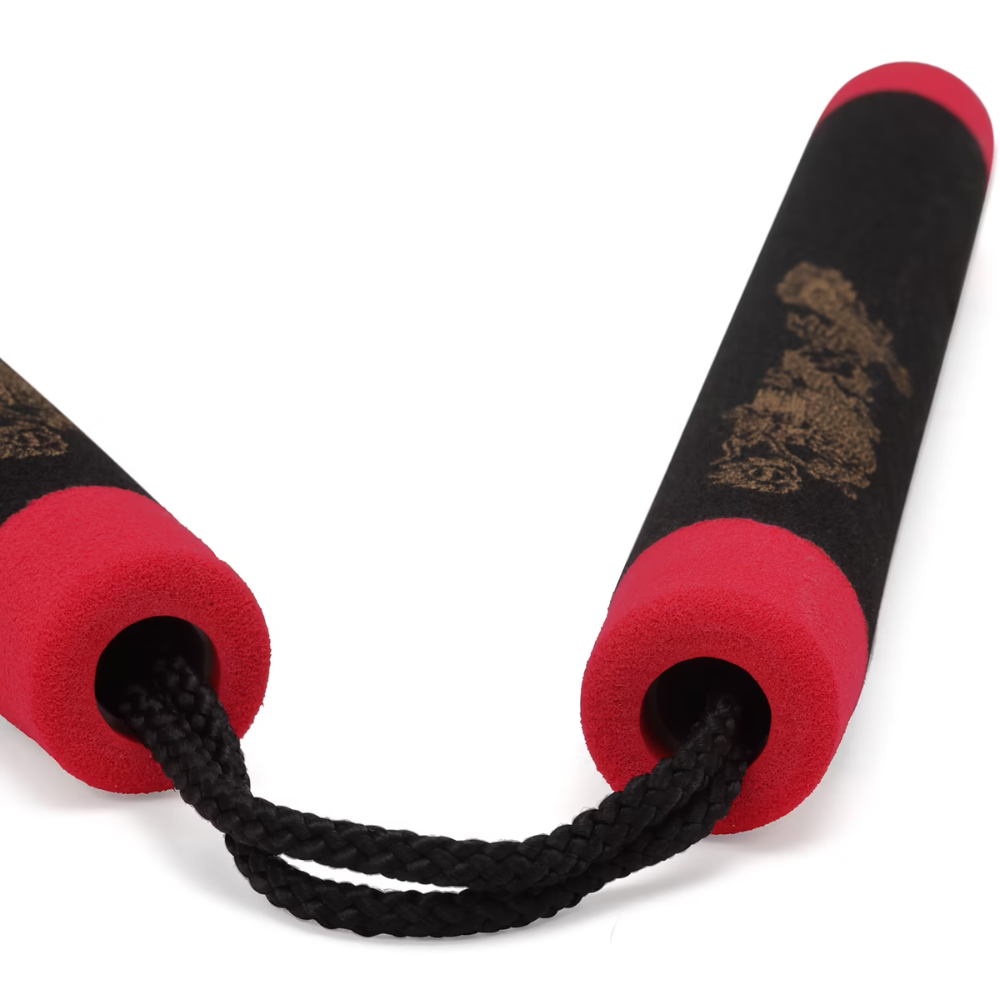 Schuim Nunchaku met koord | Rood