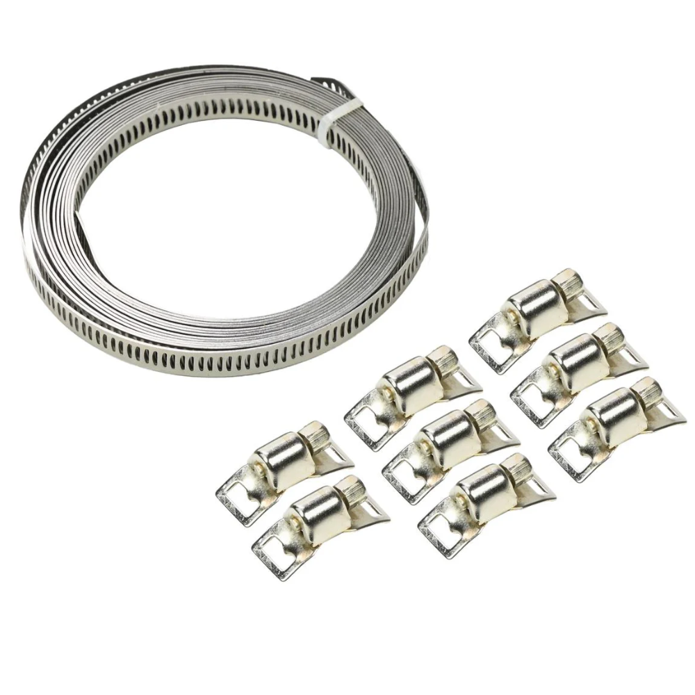 Slangklemmen set universeel 8 mm x 3 mtr 9 dlg