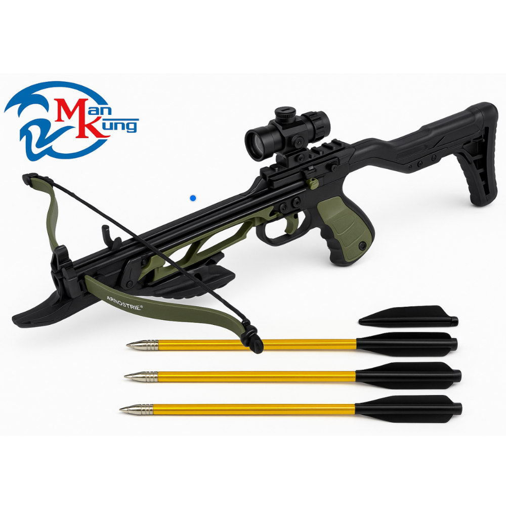 Man Kung  Alligator Recurve Pistoolkruisboog – 80 LBS / 185 FPS