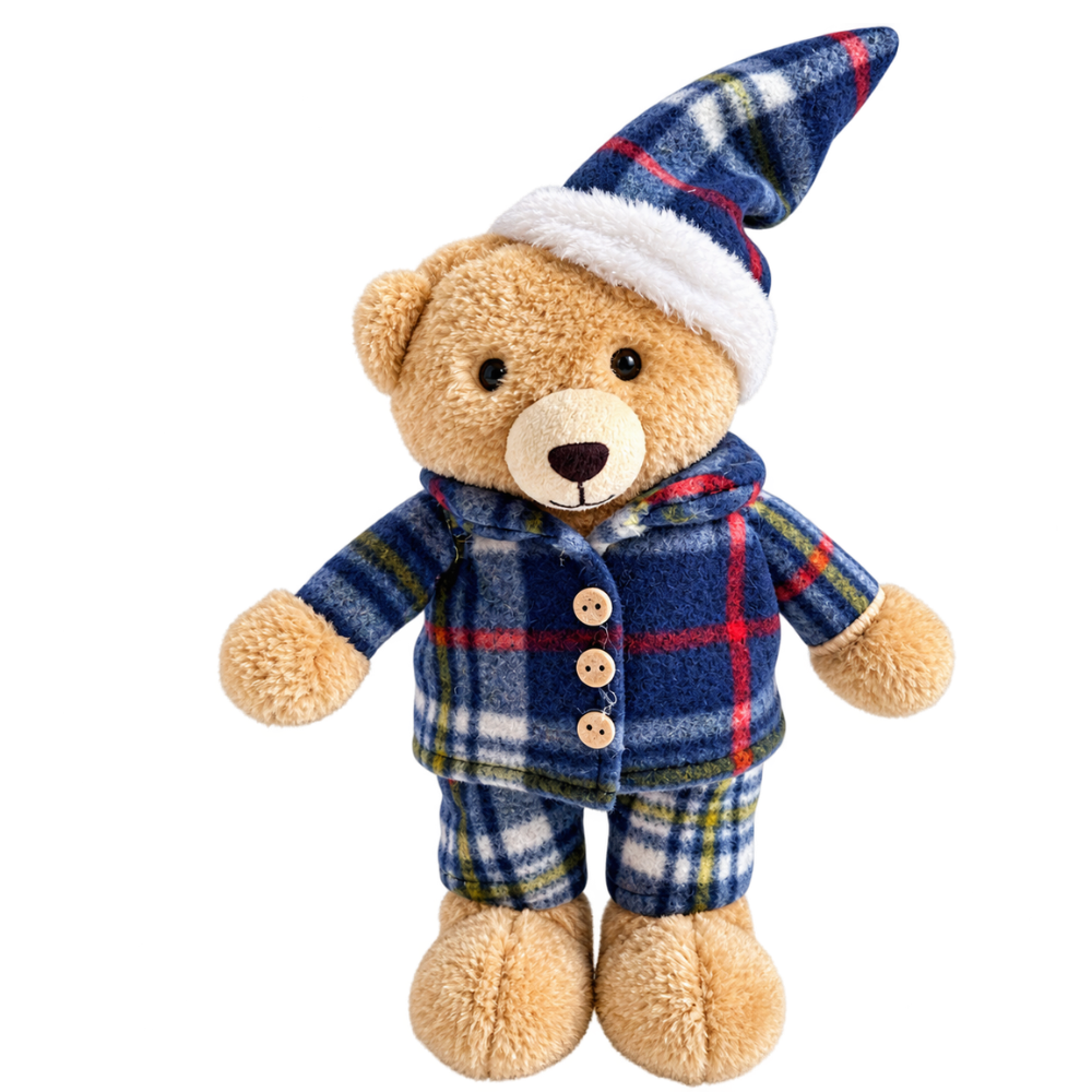 Kerstdecoratie Teddybeer Staand 30 cm – Kerstfiguur voor Kast, Tafel & Vensterbank