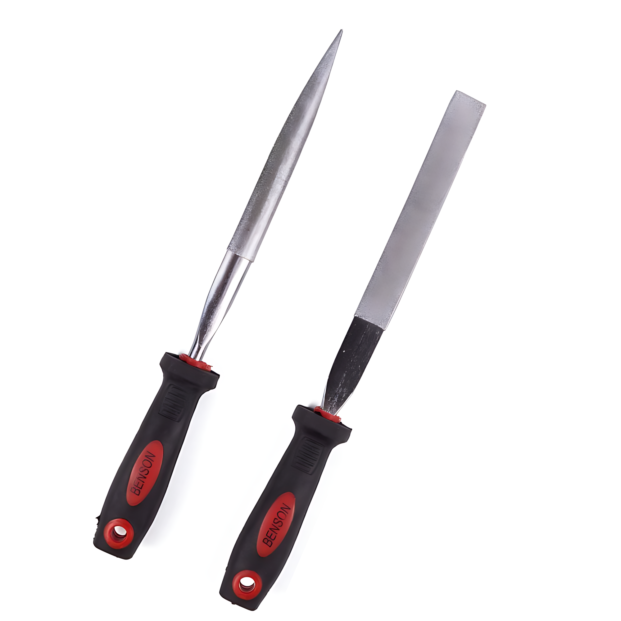 Benson Diamantvijl Set - Plat/Halfrond - 120 Grid - 170 mm - 2 delig