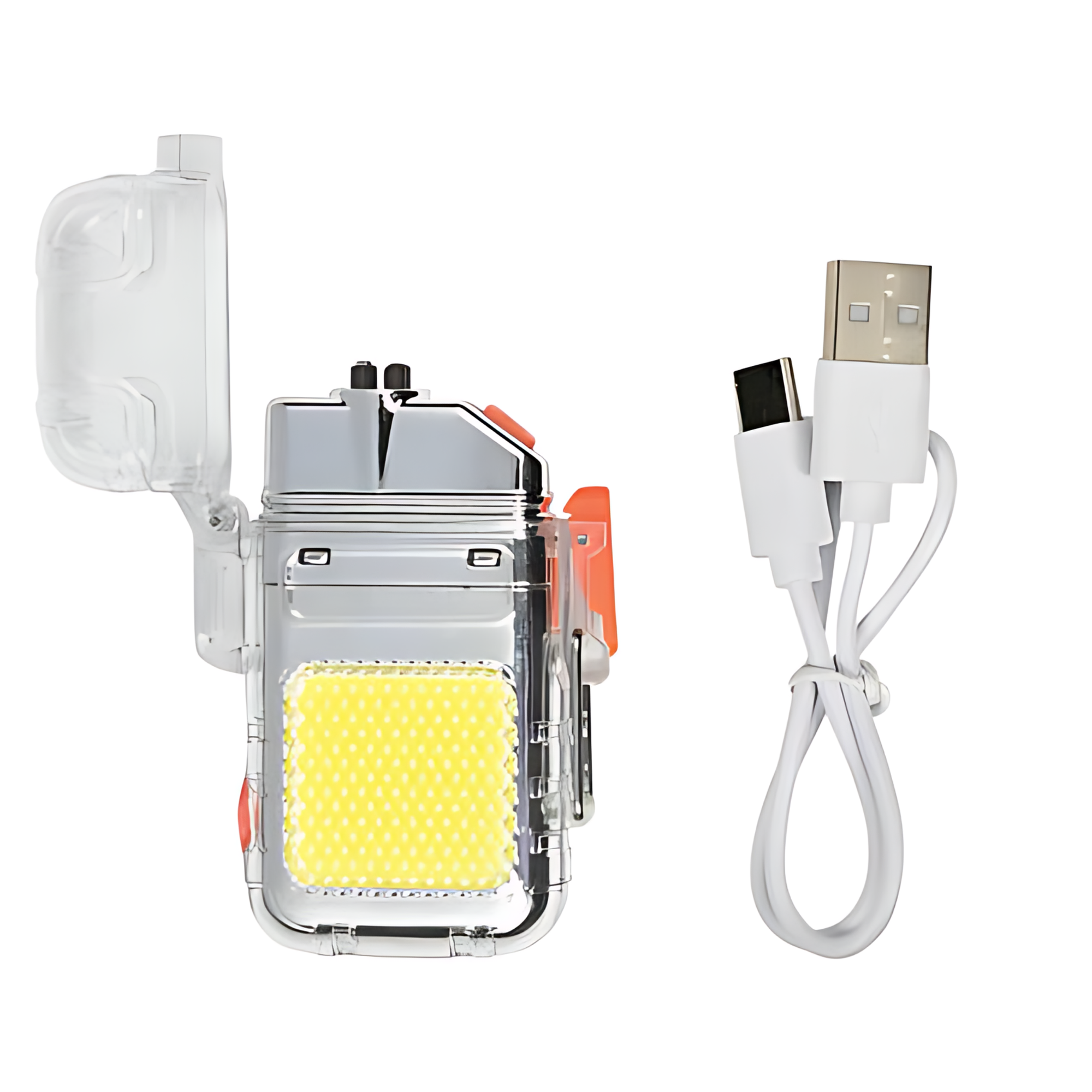 Hofftech Oplaadbare Elektrische Aansteker met COB LED - Perfect voor Outdoor