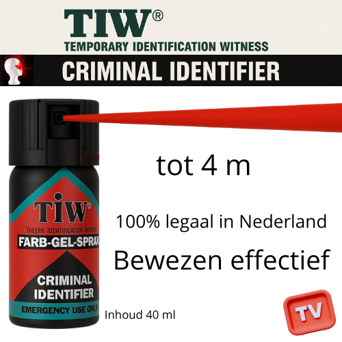 TIW Verdedigingsspray 40 ml + Monkey fist  RAM Defence Bal
