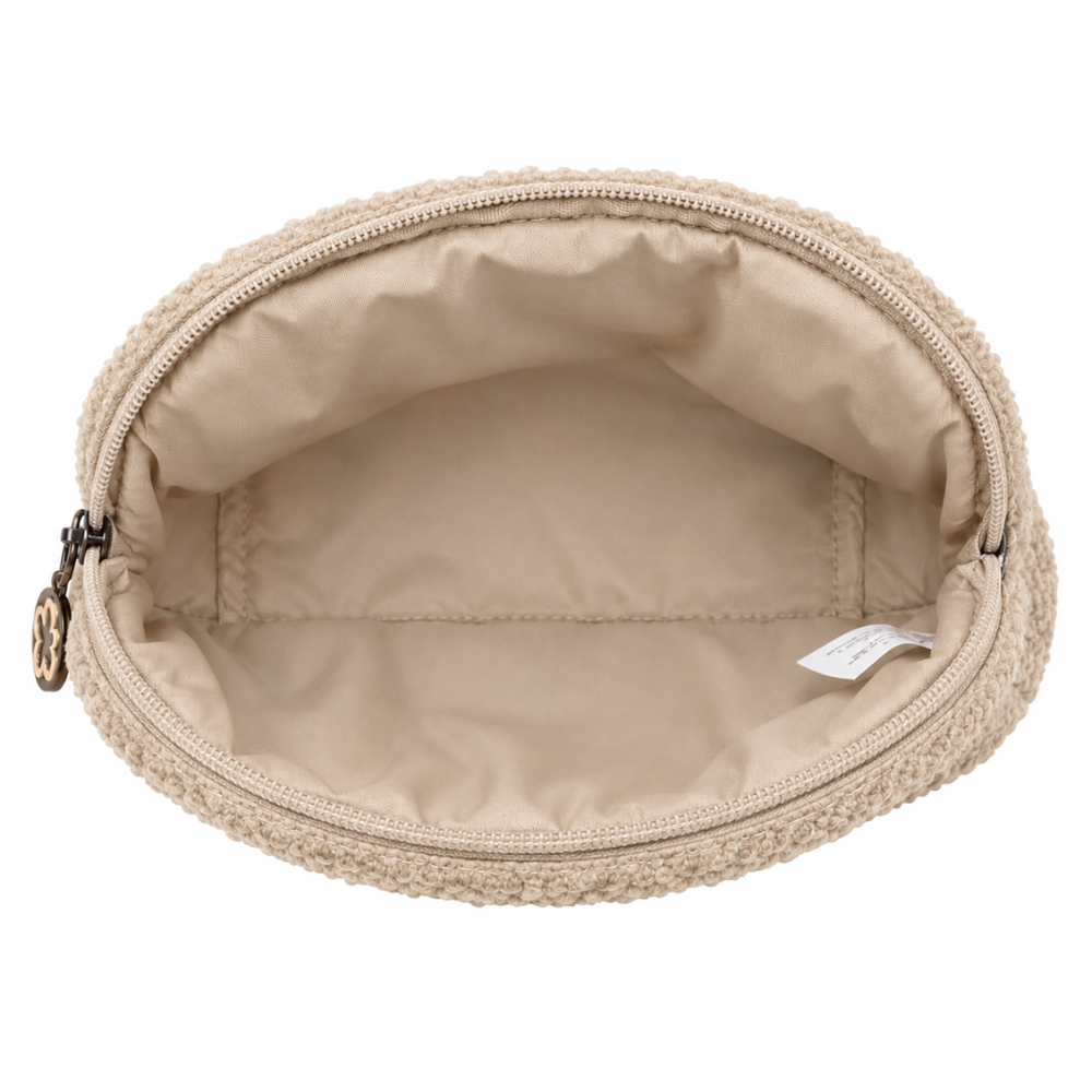 Lukkies Toilettas Beige – 26 x 17 cm | Gevoerd | Make-up Etui & Reistas