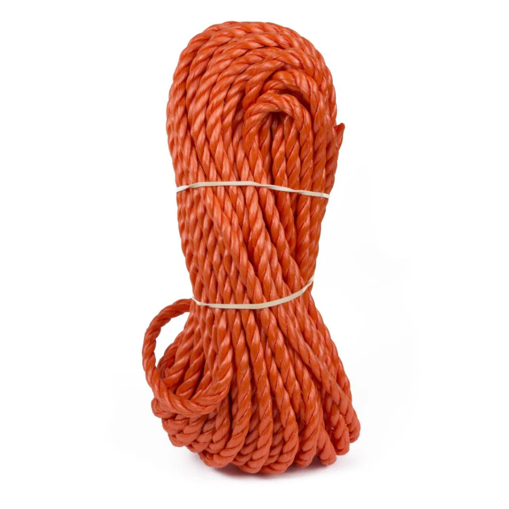 Touw 8 mm x 20 mtr streng oranje