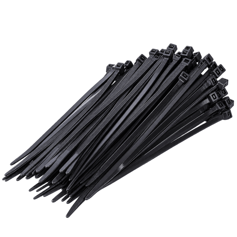Kabelbinders Zwart 100 Stuks – 3,6 × 150 mm | Tie-Wraps | Ophangen & Bevestigen