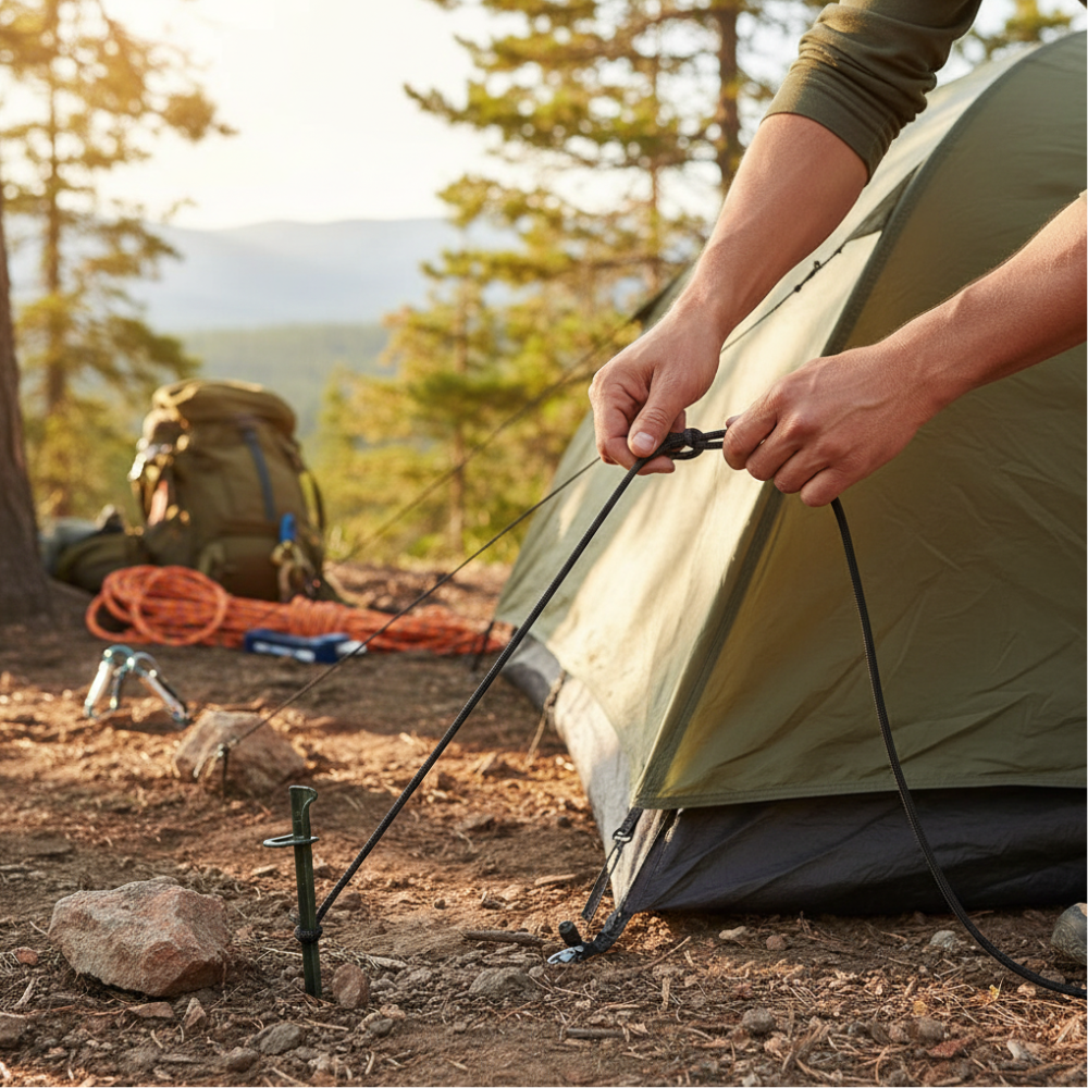 Touw Paracord 3mm - 15Mtr -Zwart